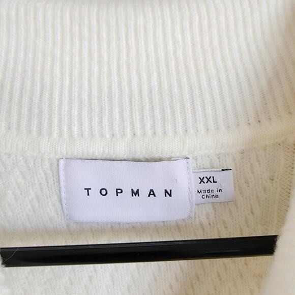 Topman Mens Collared Long Sleeve Sweater - Picture 3 of 3